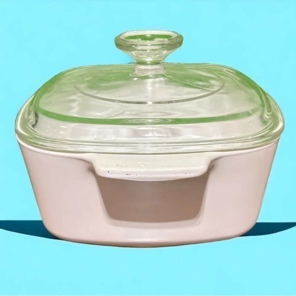 Vintage Corning Ware Blue‎ Ribbon Casserole Dish Glass Lid 1.5 Liter